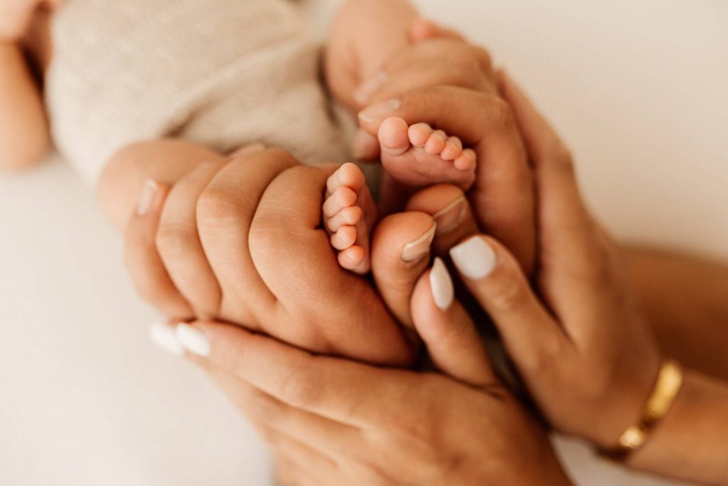 Detailbild Newbornshooting Babyshooting