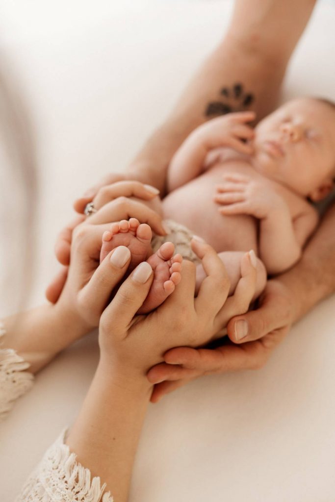 Detailbild Newbornshooting Babyshooting